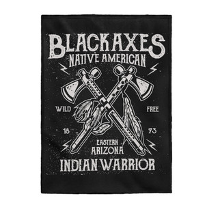 Native American Series: Black Axe Division - Plush Blanket Native American Series: Black Axe Division - Plush Blanket