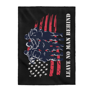 Leave No Man Behind - Plush Blanket Leave No Man Behind - Plush Blanket
