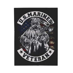 US Marines Veteran - Plush Blanket US Marines Veteran - Plush Blanket