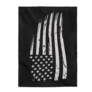 Distressed American Flag - Plush Blanket Distressed American Flag - Plush Blanket