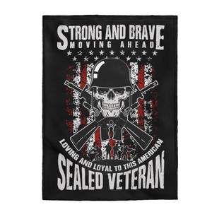 Strong & Brave Sealed Veteran - Plush Blanket Strong & Brave Sealed Veteran - Plush Blanket