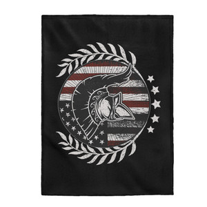The Spartan Crest - Plush Blanket The Spartan Crest - Plush Blanket