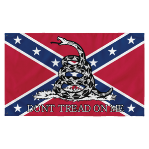 Southern Dixie Series: Don't Tread On Me Rebel - Sublimated Flag Southern Dixie Series: Don't Tread On Me Rebel - Sublimated Flag