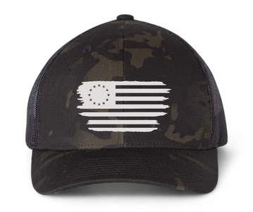 Betsy Ross - Black Multicam Snapback Cap Betsy Ross - Black Multicam Snapback Cap