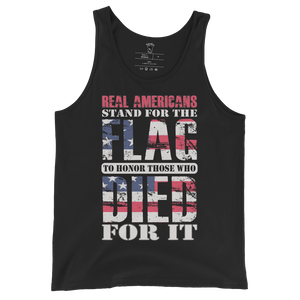 Real Americans Stand For The Flag - Unisex Tank Top Real Americans Stand For The Flag - Unisex Tank Top