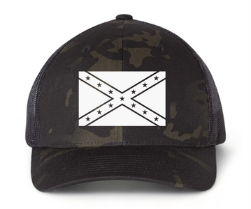 Southern Dixie Series: Rebel Flag - Black Multicam Snapback Cap Southern Dixie Series: Rebel Flag - Black Multicam Snapback Cap