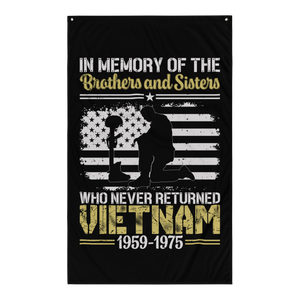 In Memory Of The Brothers And Sisters Of Vietnam - Sublimated Flag In Memory Of The Brothers And Sisters Of Vietnam - Sublimated Flag