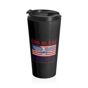 God Bless America - Stainless Steel Travel Mug God Bless America - Stainless Steel Travel Mug