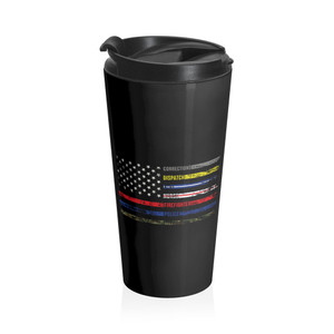 First Responders Flag - Stainless Steel Travel Mug First Responders Flag - Stainless Steel Travel Mug