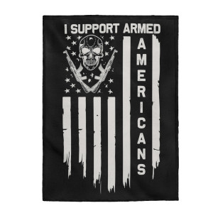 I Support Armed Americans - Plush Blanket I Support Armed Americans - Plush Blanket