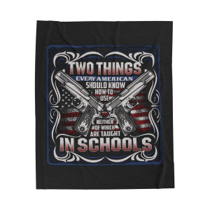 Two Things Every American Should Know - Plush Blanket Two Things Every American Should Know - Plush Blanket