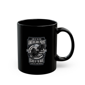 American Pride 3 - 11oz Black Mug American Pride 3 - 11oz Black Mug