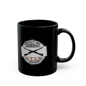Protect The 2nd Amendment 2 - 11oz Black Mug Protect The 2nd Amendment 2 - 11oz Black Mug