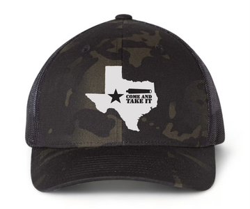 Texas Series: Come & Take It 3 - Black Multicam Snapback Cap