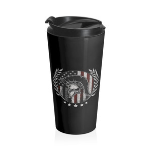 American Spartan Crest - Stainless Steel Travel Mug American Spartan Crest - Stainless Steel Travel Mug
