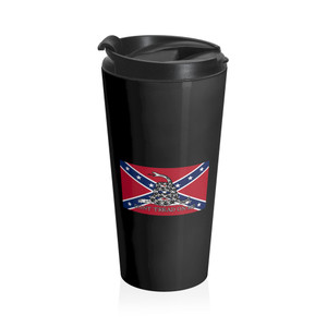 Don't Tread On Me Rebel - Stainless Steel Travel Mug Don't Tread On Me Rebel - Stainless Steel Travel Mug