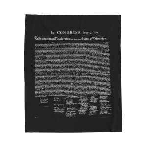 The Declaration Of Independence - Plush Blanket The Declaration Of Independence - Plush Blanket