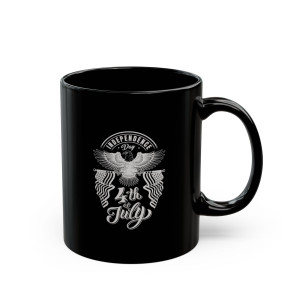 Happy Independence Day! - 11oz Black Mug Happy Independence Day! - 11oz Black Mug