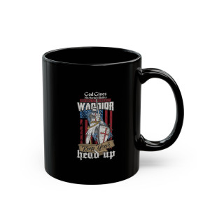 God Gives His Hardest Battles To His Strongest Warriors - 11oz Black Mug God Gives His Hardest Battles To His Strongest Warriors - 11oz Black Mug
