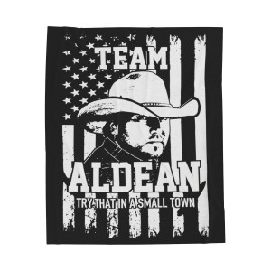 Team Jason Aldean: Try That In A Small Town - Plush Blanket Team Jason Aldean: Try That In A Small Town - Plush Blanket