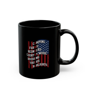 America - 11oz Black Mug America - 11oz Black Mug