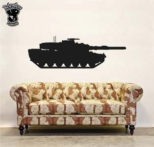 Military Battle Tank - Vinyl Decal