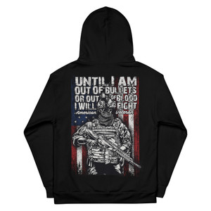 I Will Fight I'm An American Veteran - Dye Sublimated Unisex Hoodie I Will Fight I'm An American Veteran - Dye Sublimated Unisex Hoodie