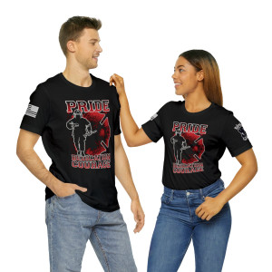 Red Line Series: Pride, Dedication & Courage - Unisex T-Shirt Red Line Series: Pride, Dedication & Courage - Unisex T-Shirt