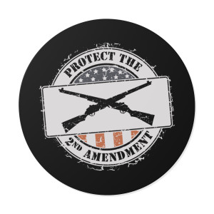 Protect The 2nd Amendment 2 - Round Vinyl Sticker Protect The 2nd Amendment 2 - Round Vinyl Sticker