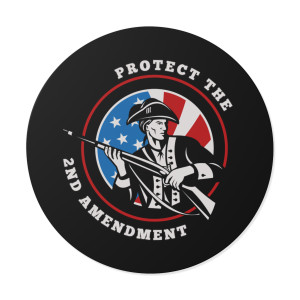 Protect The 2nd Amendment - Round Vinyl Sticker Protect The 2nd Amendment - Round Vinyl Sticker