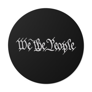 We The People - Round Vinyl Sticker We The People - Round Vinyl Sticker