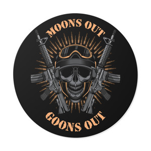  Moons Out Goons Out - Round Vinyl Sticker