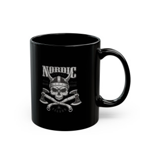 Vikings 4 - 11oz Black Mug Vikings 4 - 11oz Black Mug