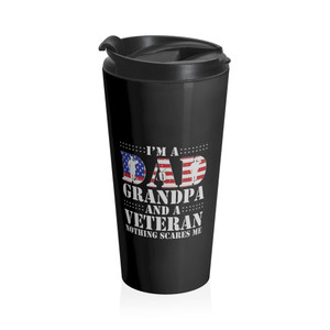 I'm A Dad, Grandpa And A Veteran 2 - Stainless Steel Travel Mug I'm A Dad, Grandpa And A Veteran 2 - Stainless Steel Travel Mug