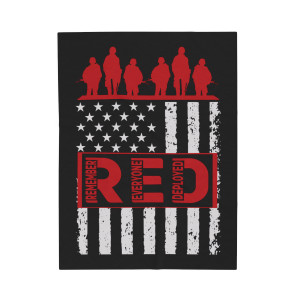 Remember Everyone Deployed 2 - Plush Blanket Remember Everyone Deployed 2 - Plush Blanket