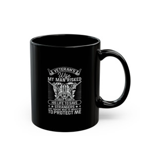 Veteran's Wife - 11oz Black Mug