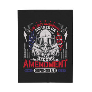 The First Amendment Defines Us - Plush Blanket The First Amendment Defines Us - Plush Blanket
