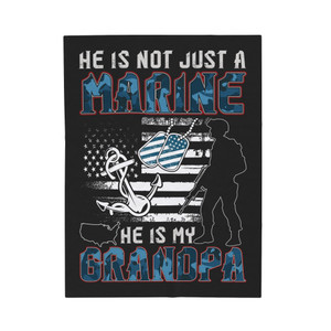 He Is Not Just A Marine 2 - Plush Blanket He Is Not Just A Marine 2 - Plush Blanket