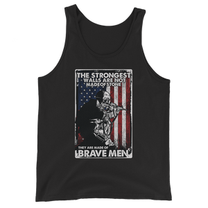 The Strongest Walls Are Made Of Brave Men - Unisex Tank Top The Strongest Walls Are Made Of Brave Men - Unisex Tank Top