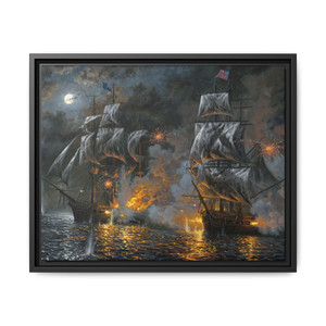 The USS Constitution Old Ironsides 3 - Framed Canvas Print