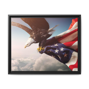 Patriot Eagle - Framed Canvas Print