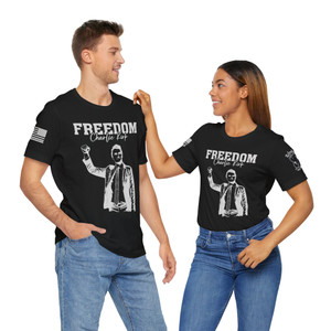 Charlie Kirk Freedom - Unisex T-Shirt Charlie Kirk Freedom - Unisex T-Shirt