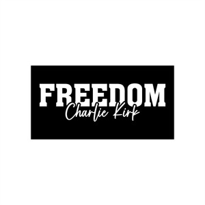 Charlie Kirk Freedom - Bumper Sticker Charlie Kirk Freedom - Bumper Sticker