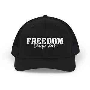 Charlie Kirk: Freedom - Snapback Trucker Cap Charlie Kirk: Freedom - Snapback Trucker Cap