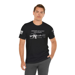 Anatomy Of A Fast Pew Pewer - Unisex T-Shirt