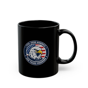 America: 250 Years Of Freedom 3 - 11oz Black Mug
