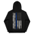 Thin Blue Line Series: Blue Line Flag - Dye Sublimated Unisex Hoodie
