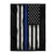 Thin Blue Line Series: Blue Line Flag - Plush Blanket 