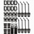 30Pcs - Molle Webbed Attachments & Clips