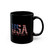 USA Love It Or Leave It - 11oz Black Mug